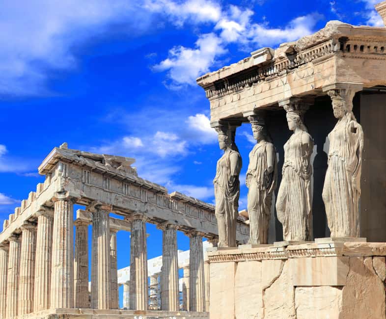 Acropolis: 3D representations & audiovisual self-guided tour - 360° panoramas and the view toward the sea