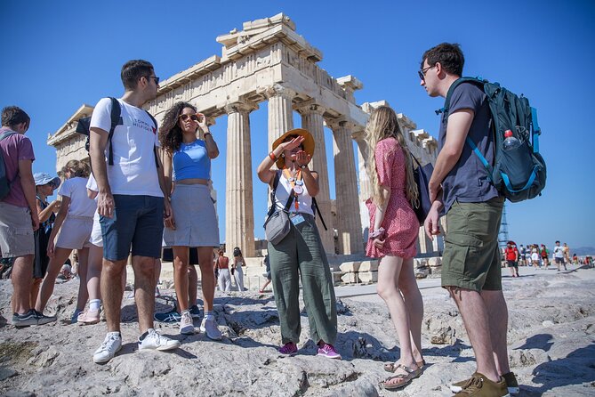 Acropolis Walking Tour, Including Syntagma Square & City Center - Inside the Acropolis: Propylaea, Nike Temple, and your Parthenon photo window
