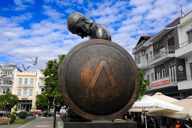 Ancient Sparta Ancient Corinth Private Tour from Athens/ Nafplio - Leonidas Monument: the short stop with the punchiest symbolism
