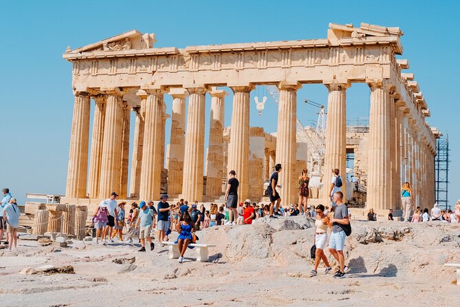 Athens: Acropolis, Parthenon and Acropolis Museum Guided Tour - Stop 1: The Acropolis walk from Dionysus Theater to the Parthenon