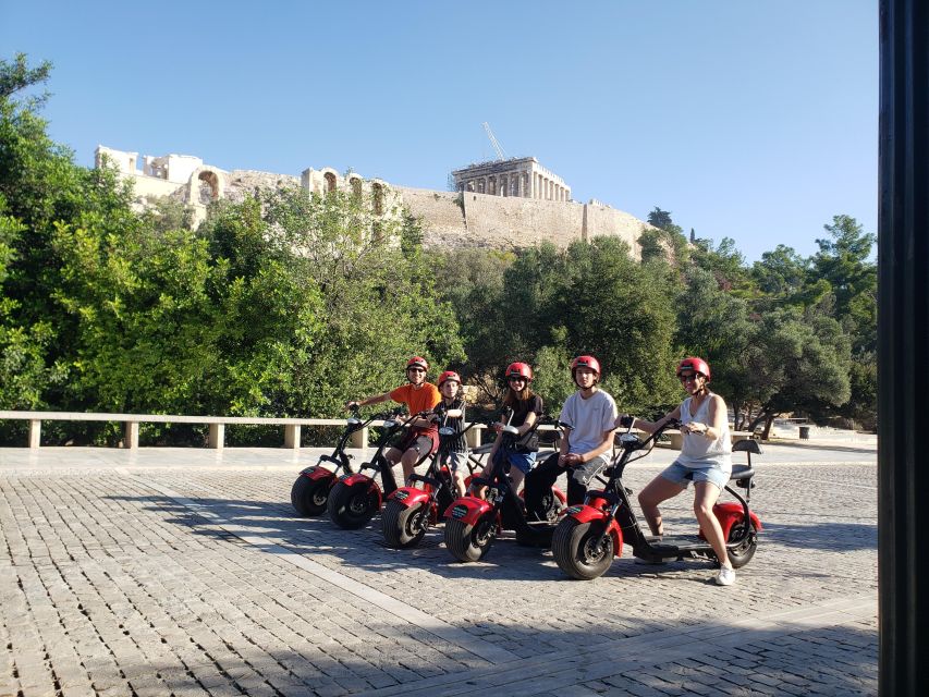 Athens: Award-Winning Acropolis Guided e-Scooter Tour - Odeon of Herodes Atticus to Areopagus Hill: getting the story before the views