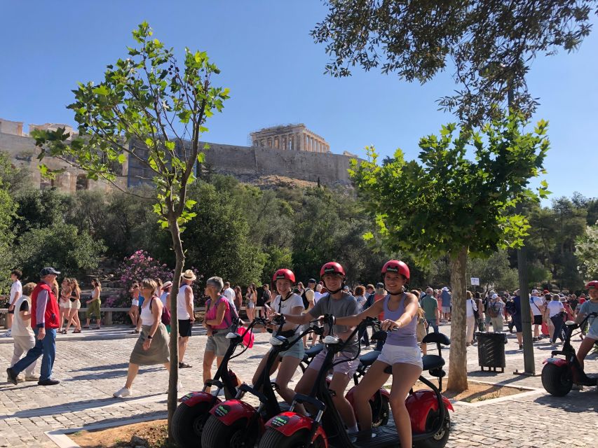 Athens: Award-Winning Acropolis Guided e-Scooter Tour - A secret scenic stop and the National Observatory area