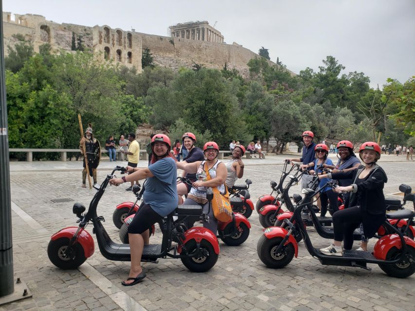 Athens: Award-Winning Acropolis Guided e-Scooter Tour - Temple of Hephaestus and Thissio: where the ride turns into a real break
