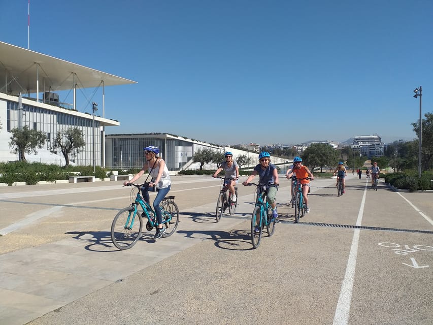 Athens: City & Sea Bike Tour - Kalamaki Beach swim time plus a traditional pie finish