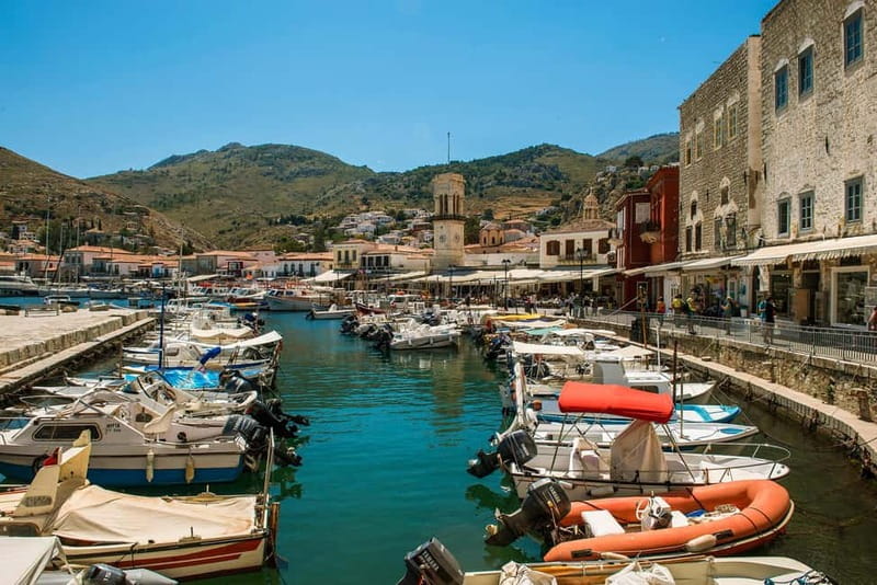 Athens Day Cruise – Since 1965 | Visit Hydra, Poros & Aegina - Aegina Town: pistachios, beach time, and optional bus tours to Temple of Aphaea