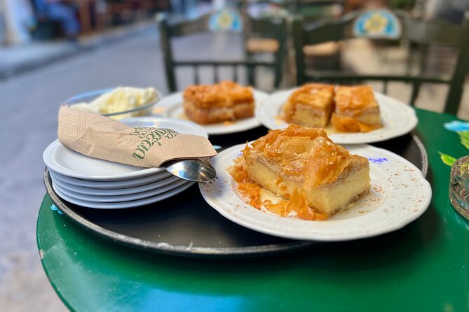 Athens Food Tour with 10+ Tastings of Greek Traditional Dishes - Plaka on the Acropolis Slopes: Neoclassical Streets and Galaktoboureko