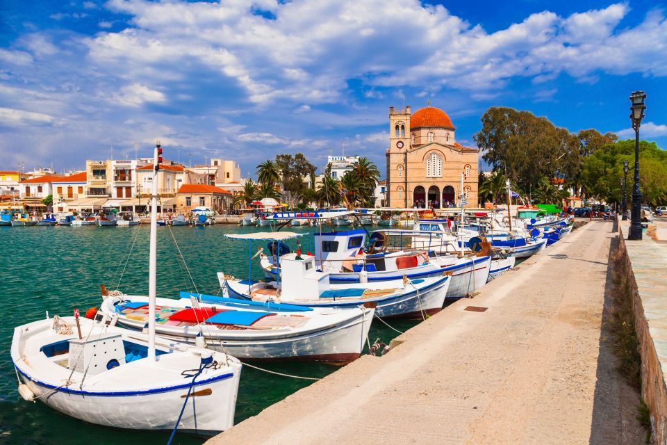 Athens: Full-Day Island Hopping Cruise with Lunch & Transfer - Aegina Finale: Temple of Apollo, Temple of Athena Aphaia, and pistachio vibes