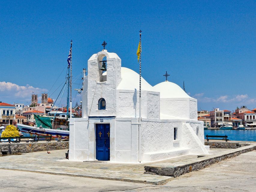 Athens: Guided Day Trip to Aegina Island with Swimming - Paleochora and Saint Nektarios Monastery: wall paintings and the uphill reality