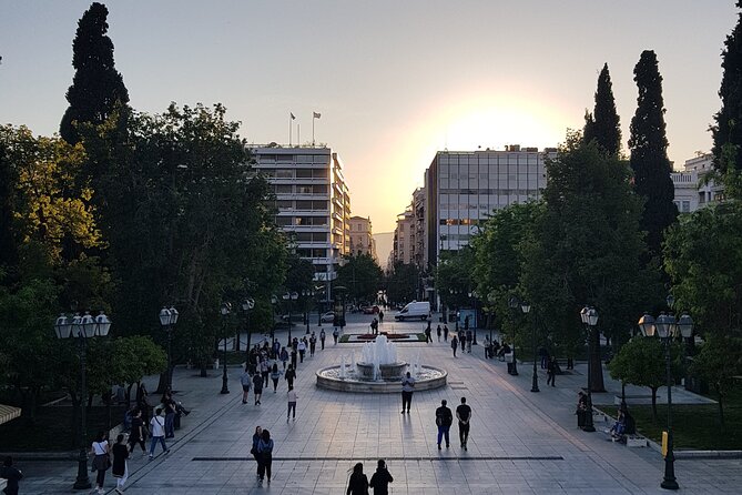 Athens Highlights Evening Tour with Dinner - Small Group Tour - Roman Agora and the Ancient Agora: two viewpoints of how the city worked
