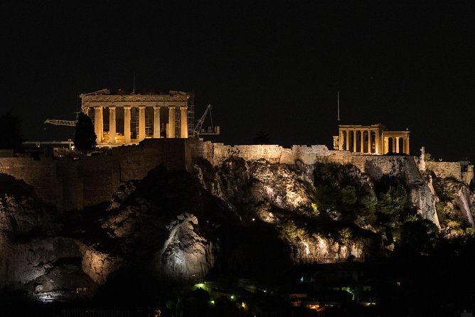 Athens Night Sightseeing Tour with Greek Dinner Show - Stop 1: Acropolis Photo Stop (Parthenon Views, No Admission)