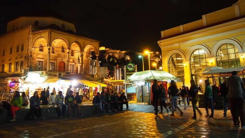 Athens: Night Walking Tour - Monastiraki Square by Night: Where the Evening Starts
