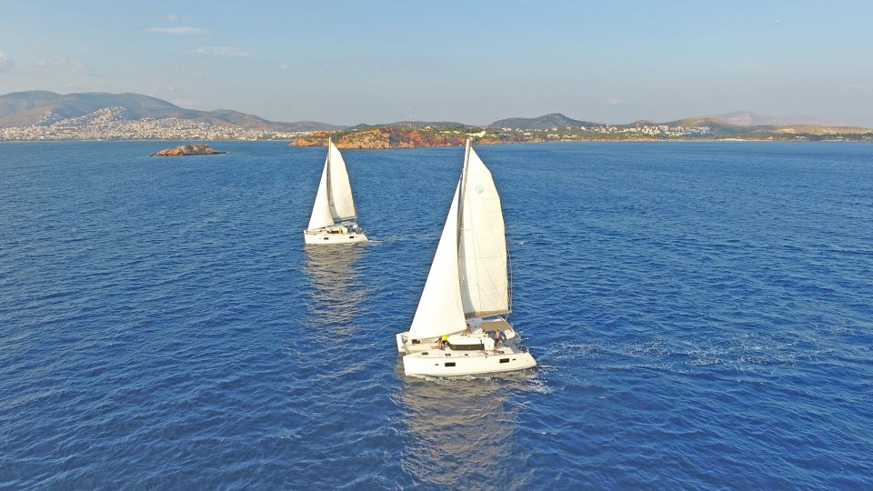 Athens: Riviera Catamaran Cruise with Meal and Drinks - From hotel to Alimos Marina: smooth pickup that saves your afternoon