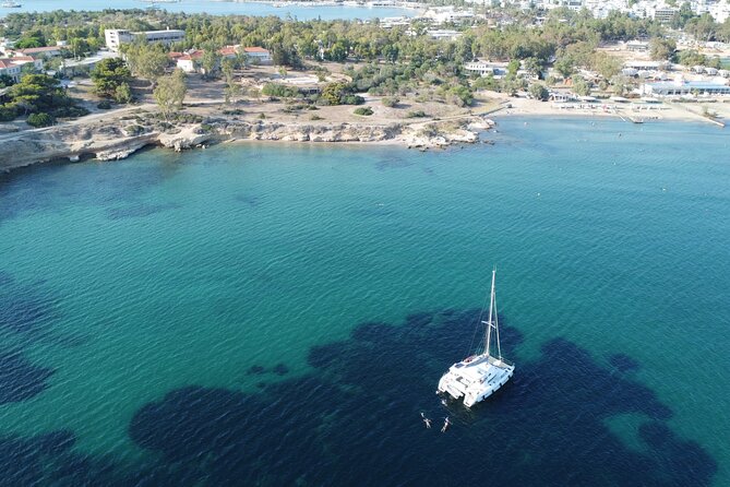 Athens Riviera Private Sail Catamaran with Meal and Wine - What you actually get on board: catamaran comfort, gear, and drinks