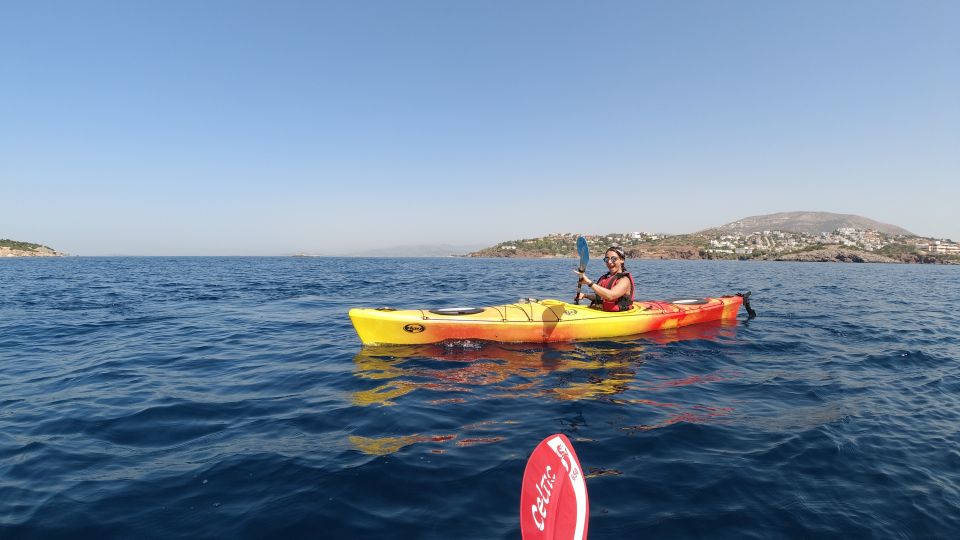 Athens: Sea Kayak Sunset Tour - The secret stop: swim time and snorkeling gear
