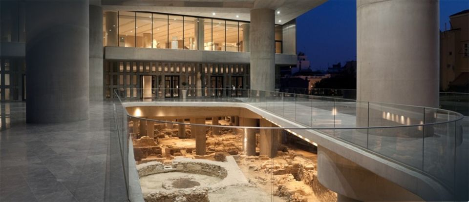 Athens: The Acropolis Museum Guided Tour - Plexiglass 3D exhibits and the neighborhood beneath the Acropolis