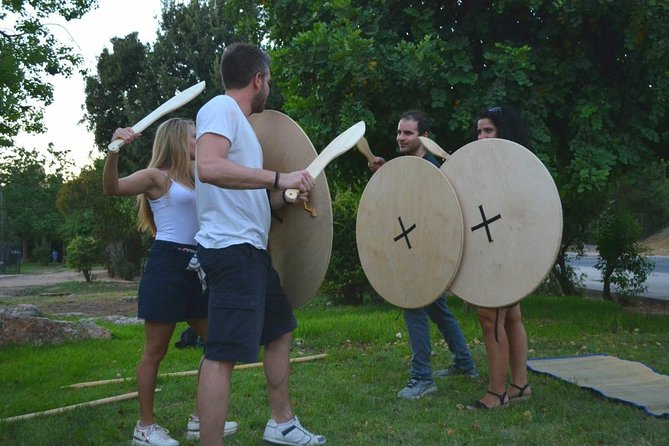 Athens: Unique & Interactive Greek Small Group Warrior Experience - Weapons and training: shields, spears, swords, plus combat basics