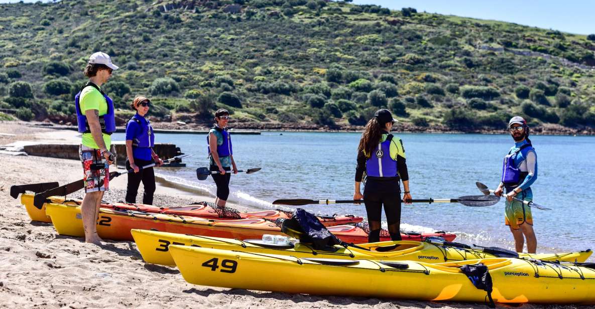From Athens: Cape Sounion Guided Kayaking Tour with Lunch - Arriving at Cape Sounion: the Temple of Poseidon from two angles