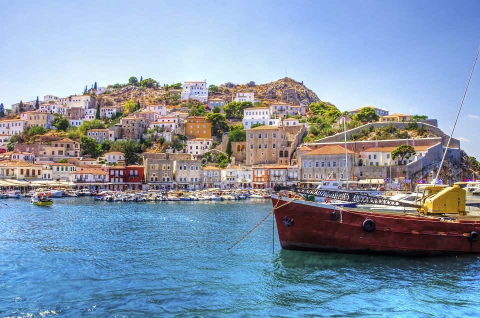 From Athens: Saronic Islands Full-Day Cruise with VIP Seats - From Athens to Hydra: VIP boarding, welcome drinks, and the first big viewpoint